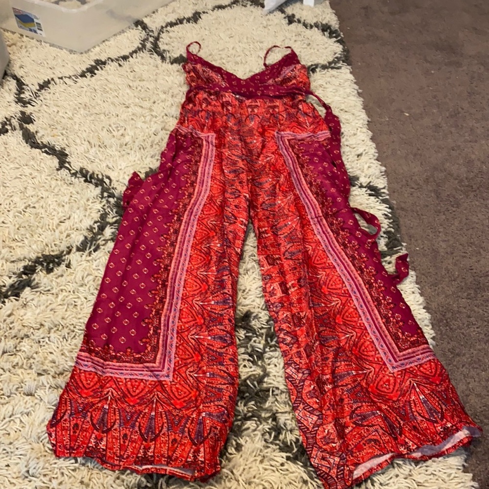 Free People Satin Jumpsuit